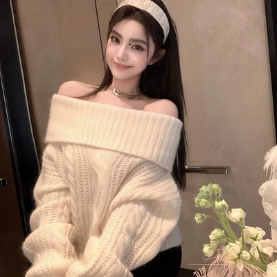 韩国马海毛软糯毛线衣秋冬