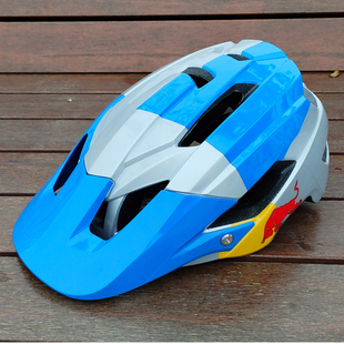 红牛骑行头盔一体成型山地车自行车安全帽男女通用青少年儿童半盔