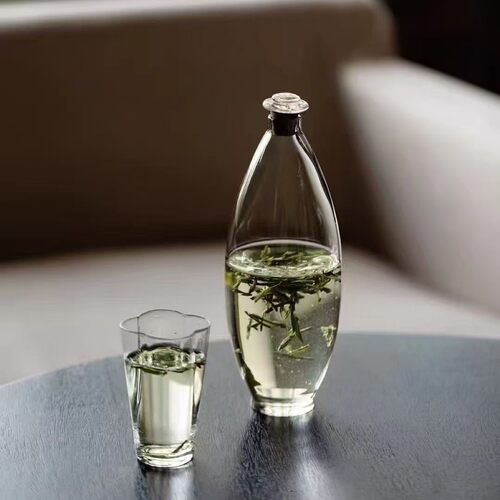新中式冷萃玻璃瓶透明煮茶泡茶玻璃水滴冷泡瓶高硼硅茶壶