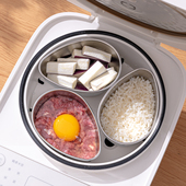 电饭煲蒸碗扇形蒸盒蒸菜碗分格电饭锅蒸蛋碗蒸格宝宝辅食专用蒸盘