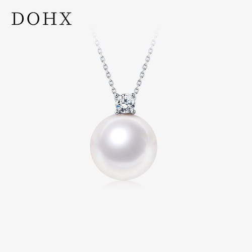DOHX戴妃珍珠吊坠18k金钻石