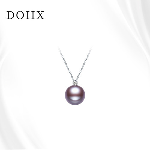 DOHX珠宝18K镶钻彩色爱迪生珍珠