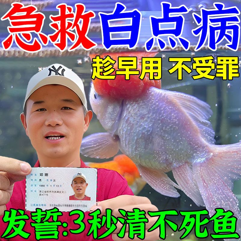 白点净鱼药鱼缸消毒杀菌烂身烂尾锦鲤观赏鱼病专用盐药大全水霉病