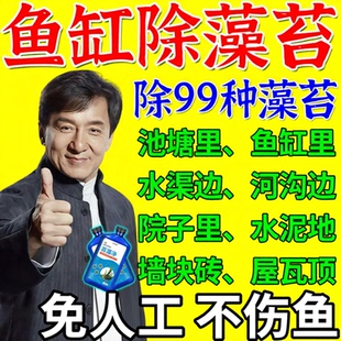 鱼池除藻去苔剂褐藻丝藻绿水清洁净水神器鱼缸除藻黑毛藻生物专用