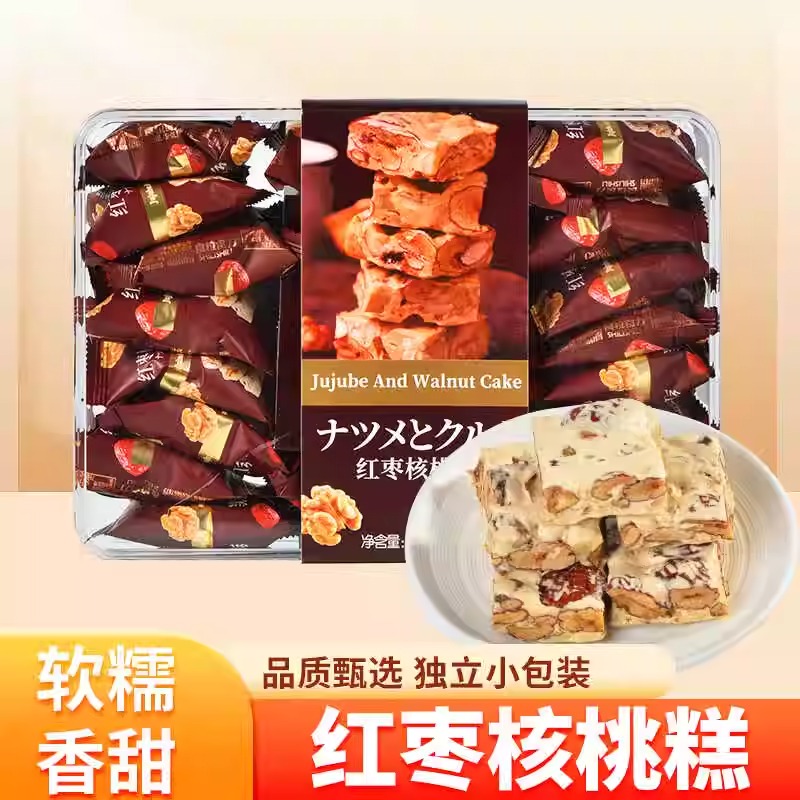 食粒食力红枣核桃糕220g解馋零食