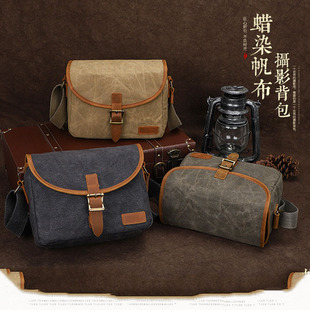 90D相机包 适用于佳能EOS 5D2 5D3 品彪 80D 750D 70D 5D4 60D 6D2 850D斜跨复古包 650D 7D2 单反相机包