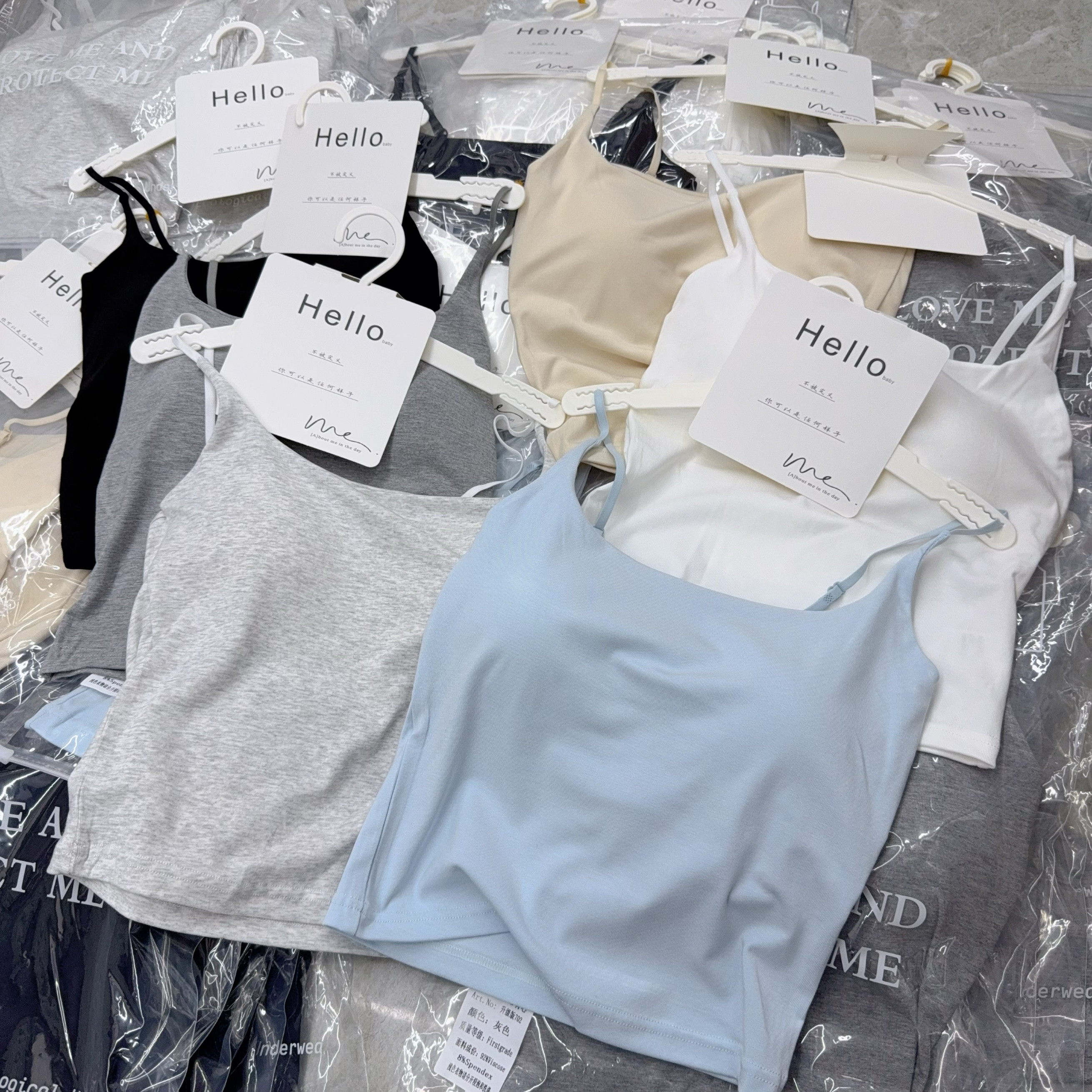 702升级版爆款莫代尔一体杯美背抹胸吊带背心女打底内搭外穿上衣