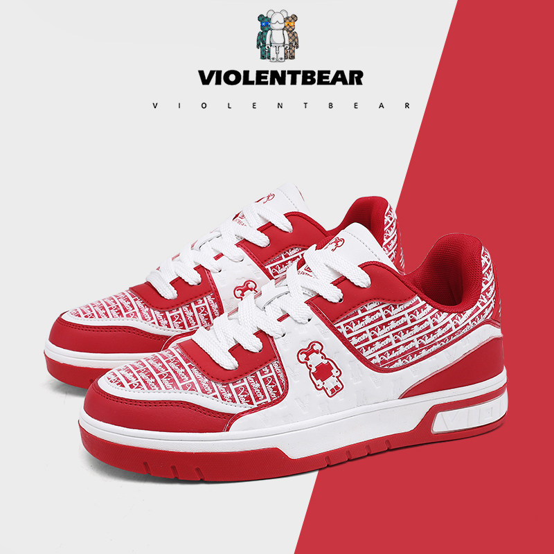 暴力熊官方旗舰2026新款情侣轻奢休闲板鞋男女百搭潮鞋正品时尚款