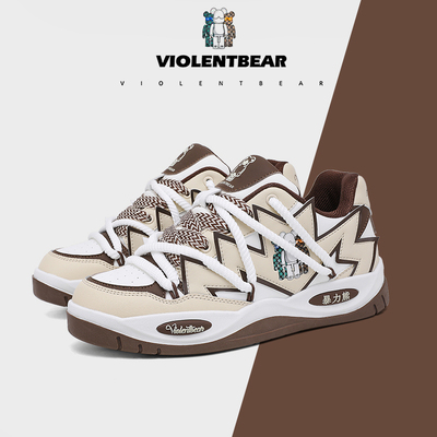 暴力熊秋冬情侣面包鞋运动休闲鞋