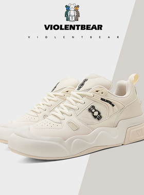 暴力熊秋冬季轻奢男鞋时尚女鞋潮牌休闲百搭情侣低帮休闲鞋24001