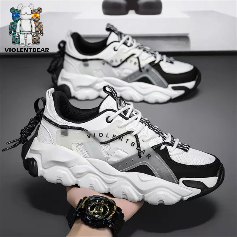 暴力熊春夏新款运动休闲潮流时尚女鞋百搭透气情侣低帮老爹鞋男鞋