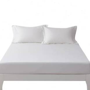 A类全棉加高床笠2838厚床垫套纯色白色席梦思厚垫床罩纯棉防滑套