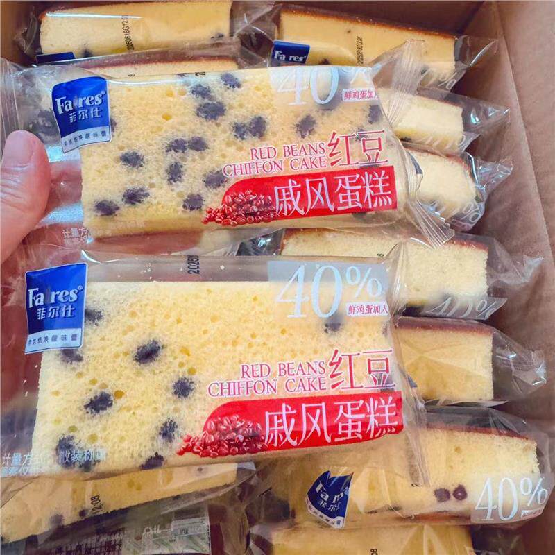 商超同款菲尔仕红豆戚风蛋