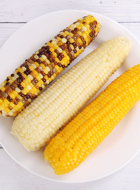 非转基因绿色有机黄白彩甜糯玉米早餐粗粮代餐加热即食真空包装