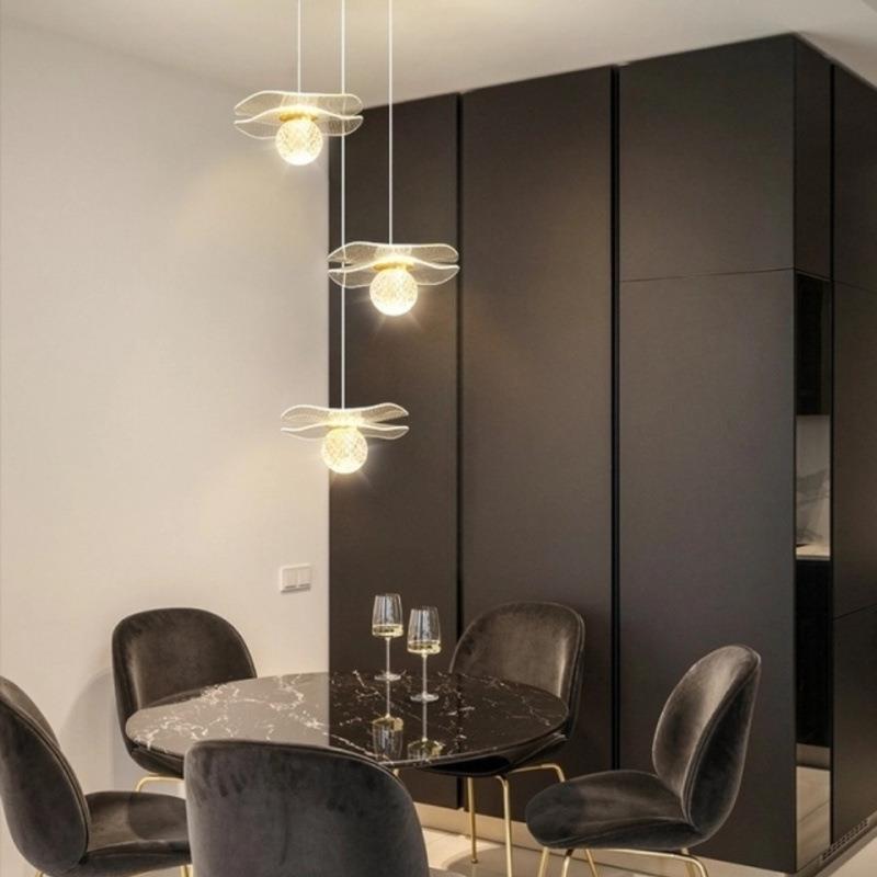 餐厅吊灯荷叶灯.玄关阳台走廊过道楼梯装饰灯卧室床头氛围吊灯