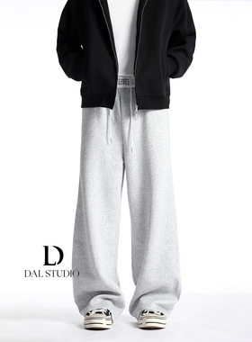 DAL 美式cleanfit运动卫裤男2025年秋冬新款街头字母刺绣休闲裤潮