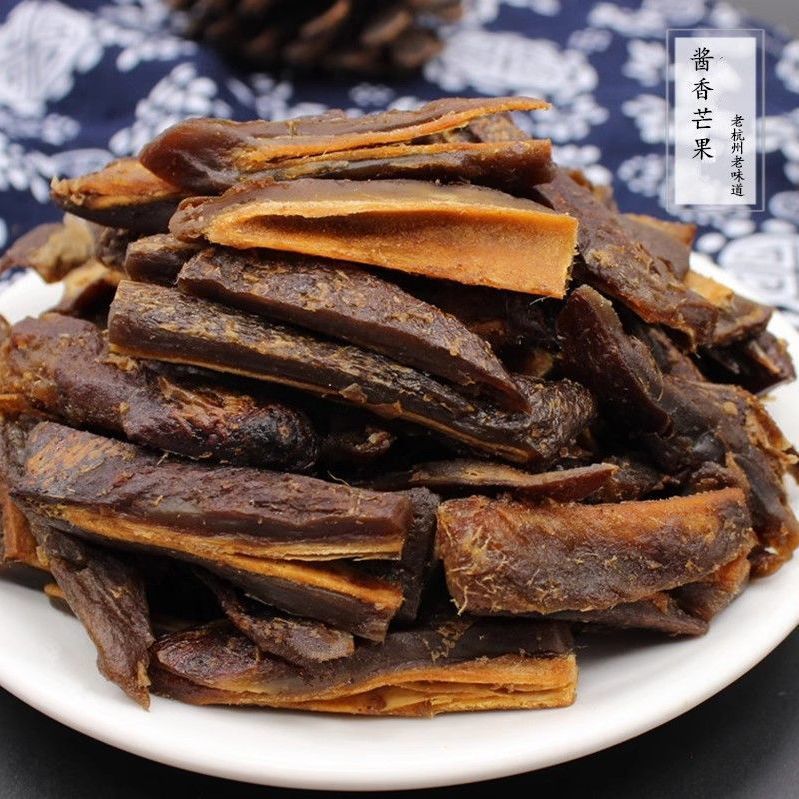 杭州特产酱香味芒果干酸甜味九制酱芒果干条果脯蜜饯酸甜零食