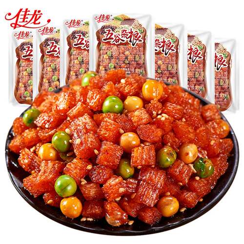 佳龙五谷杂粮辣条独立包装素