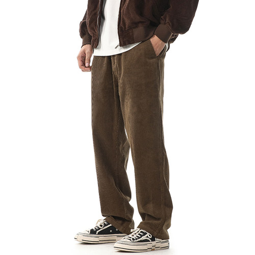 NBKY灯芯绒百搭休闲裤男