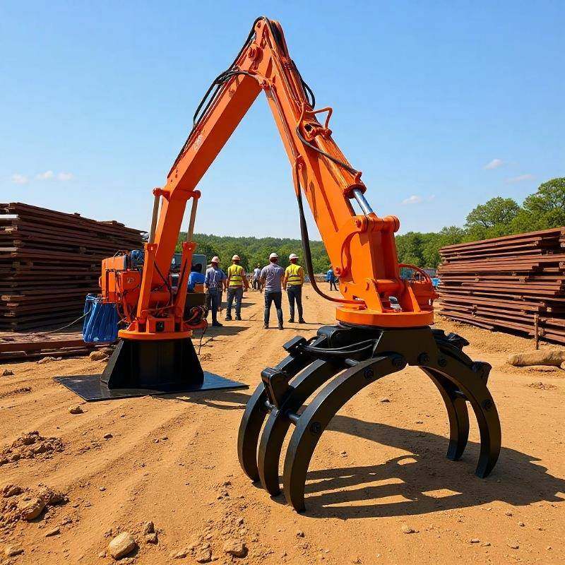 固定式抓木机挖掘机臂电动液压上料抓斗起重机可60度旋转抓草机,搬运/仓储/物流设备,其他起重搬运设备,淘宝优惠券,粉丝福利购,淘宝优惠卷