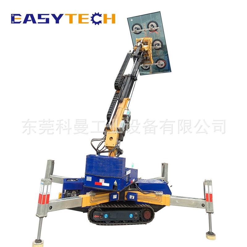 多功能全地形安装玻璃机械车电动旋转翻转真空搬运吸盘机械车