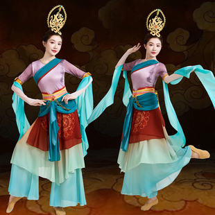 成人敦煌飞天演出服远古的呼唤反弹琵琶中国风异域丝路古典舞蹈服