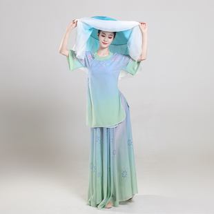 青衫烟雨客服装斗笠帷帽演出道具紫薇老师同款艺考剧目古典舞蹈服