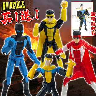 无敌少侠漫威复仇者联盟马克关节可动拼装积木玩具机器人手办男生