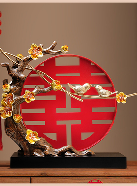 高档送新人结婚布置婚房装饰客厅订婚摆台摆件高级感小众新婚礼物