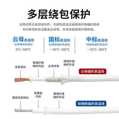 云母高温线硅线NPY胶编织G0N50耐高温导52. 4 6 10 16平方电磁加