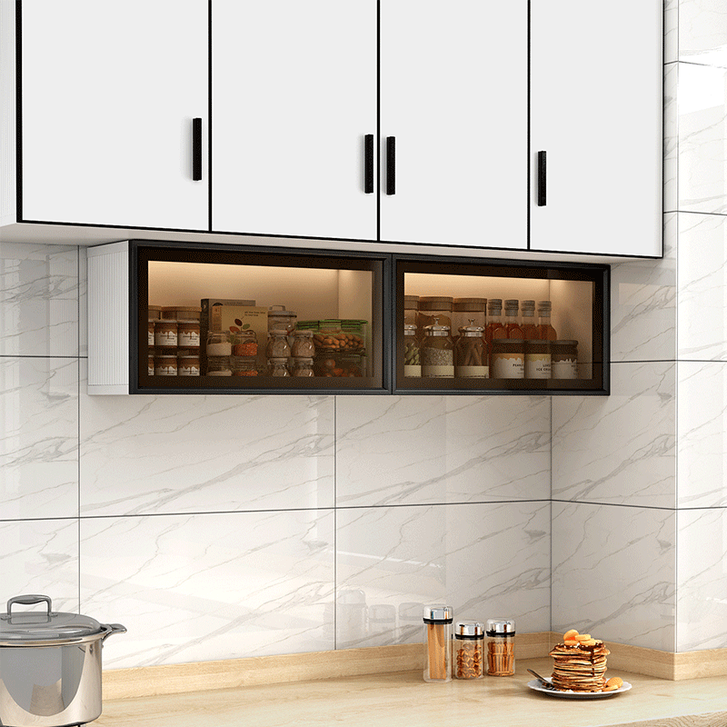 玉环玻璃柜墙壁柜悬挂式免打孔