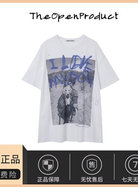 【现货】 the open product新款韩国东大门狗狗涂鸦短袖女装T恤夏