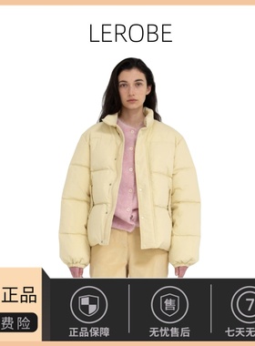 【现货】韩国小众LEROBE 羽绒服美娜家立领面包服白鹅绒加厚外套