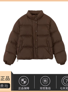 【现货】韩国LEROBE加厚百搭保暖鹅绒90羽绒服立领纯色外套上衣女