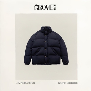 EDGE韩国2026冬季 GROVE 轻薄保暖白鸭绒立领羽绒服外套 现货