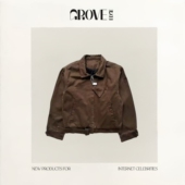 围领下摆含束带夹克外套 EDGE韩国小众Rose同款 现货 GROVE