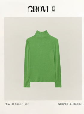 【现货】GROVE EDGE韩国设计师静媛同款柔软舒适羊毛高领打底衫
