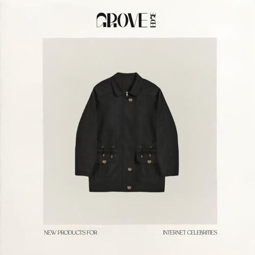 【现货】GROVE EDGE feve_八奶简约韩国stu设计感小个子风衣外套