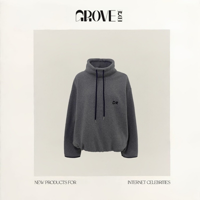 【现货】GROVE EDGE韩国设计师baby酱同款摇粒绒卫衣裙子套装韩系