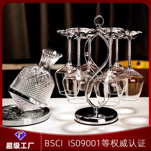 欧式轻奢高档红酒杯套装醒酒器水晶勃艮第高脚杯葡萄酒杯家用套装