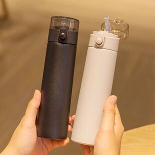 特小保温杯150ml水杯超小杯子迷你细长款带儿童吸管保温杯细小水