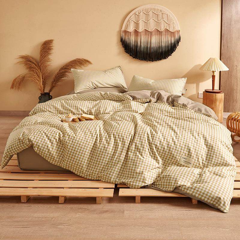 四件宿日式裸学生舍三件套良套品水洗棉床单睡被套定制 联床上用,床上用品,床品套件/四件套/多件套,淘宝优惠券,粉丝福利购,淘宝优惠卷