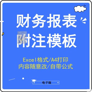 公司财务报表附注参考格式方案模板 执行企业会计制度 A4纸可打印