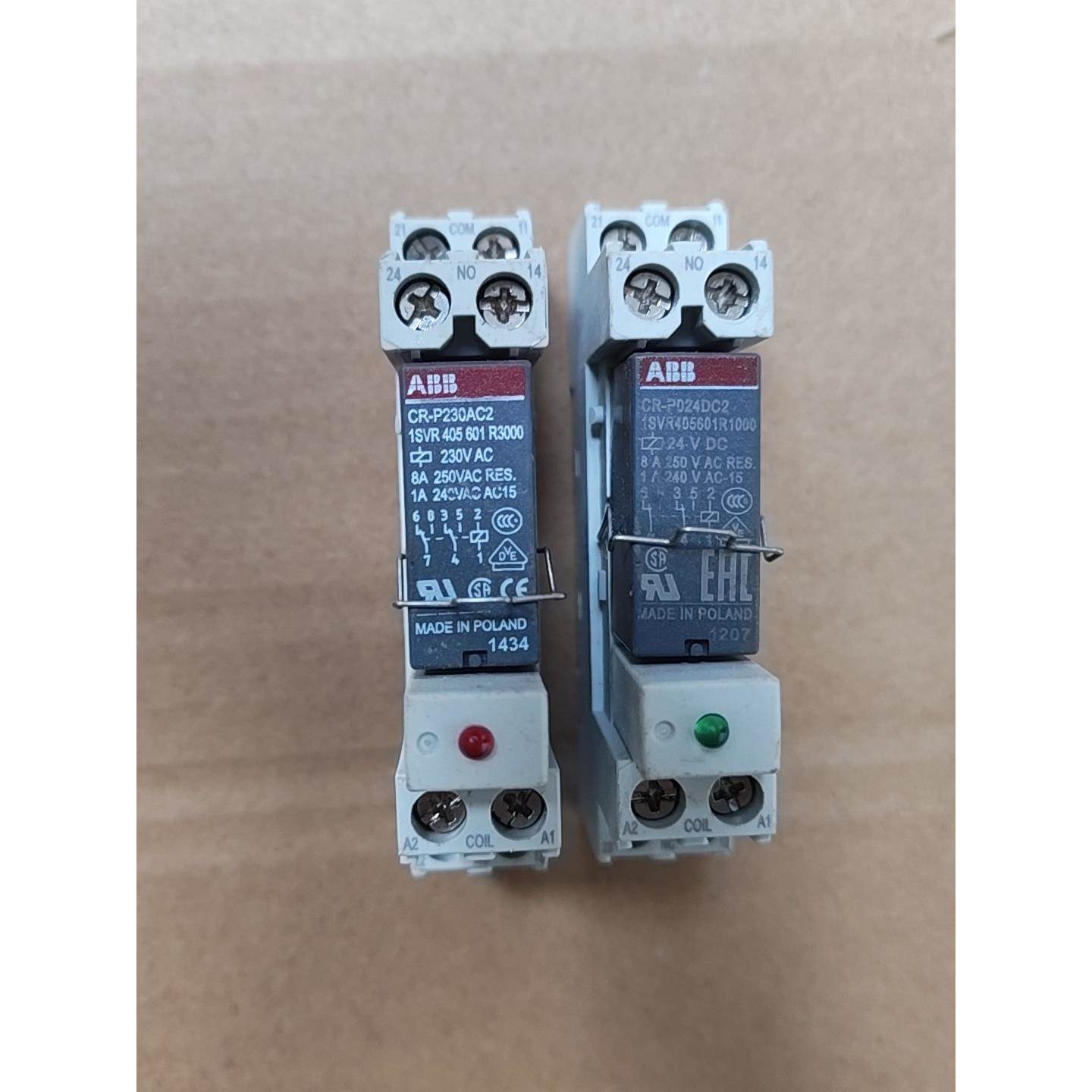 议价ABB继电器,型号CR-P230AC2和CR-P024DC2