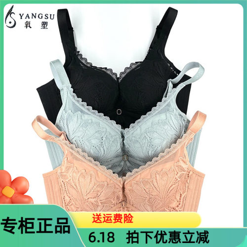 六月玫瑰氧塑内衣8355软钢圈BC中薄杯聚拢上托收副乳调整型文胸女