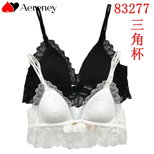 AERENEY爱亦心伊法式性感三角杯内衣女小胸聚拢无钢圈文胸罩83277