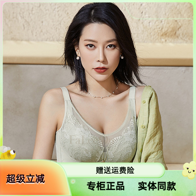 贵夫人内衣软钢圈全罩杯薄棉CD杯大胸显小防下垂收副乳文胸FA9299