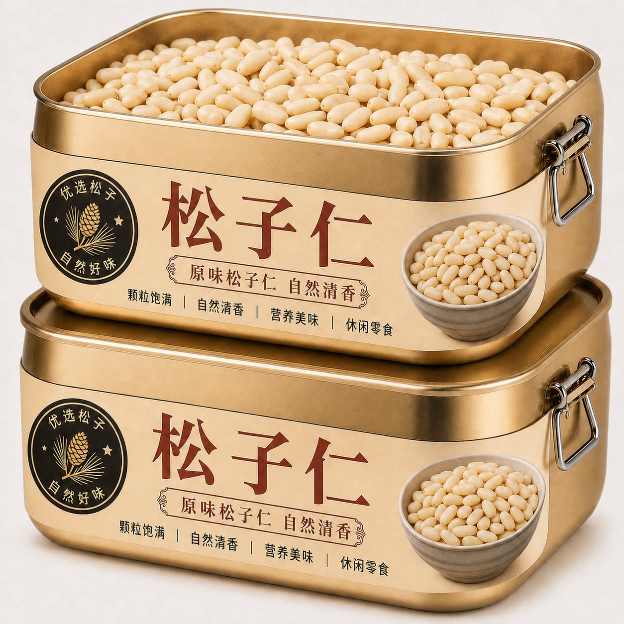 东北松子仁正品官方旗舰店原味无添加开盖即食层层筛选健康小零食