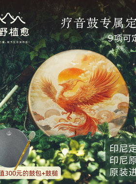 森野植愈 疗音愈鼓印尼进口大框鼓saman满萨鼓果壳印第安乐器定制