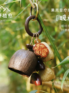 森野植愈天然果壳包包挂件吊饰摇铃送生日礼物有趣的挂饰车挂圣诞